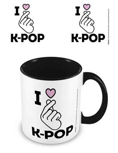 K Pop (i Love K Pop) Balck Coloured Inner Mug