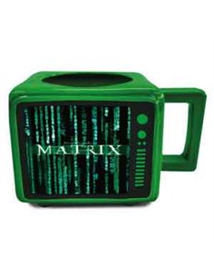 The Matrix (code Rain) Retro Tv Heat Change Mug