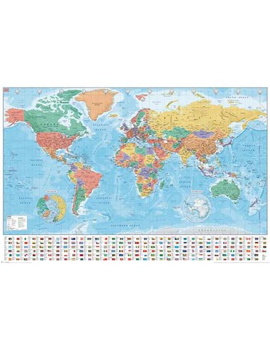 Modern World Map 2020 Maxi Poster