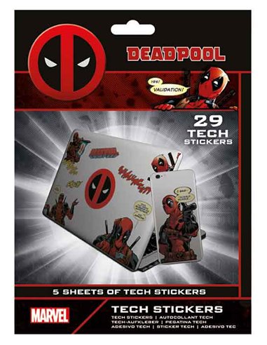 Deadpool (merc With A Mouth) Tech Stickers