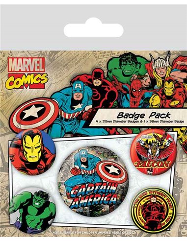 Marvel Comics (captain America) Badge Pack