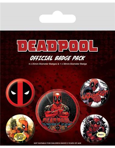 Deadpool (outta The Way) Badge Pack