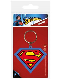 Superman (shield) Rubber Keychain