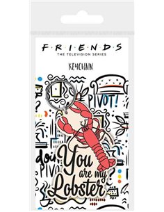 Friends (you Are My Lobster) Rubber Keychain