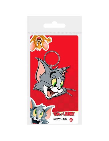 Tom And Jerry (tom) Rubber Keychain