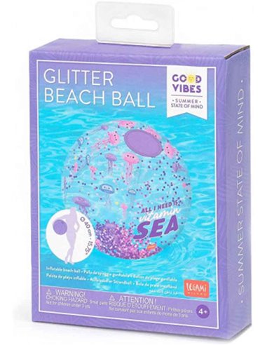 Glitter Beach BalL- Jellyfish