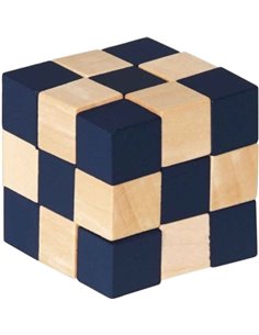 IQ-Test Wooden Cube PuzzlE- Black