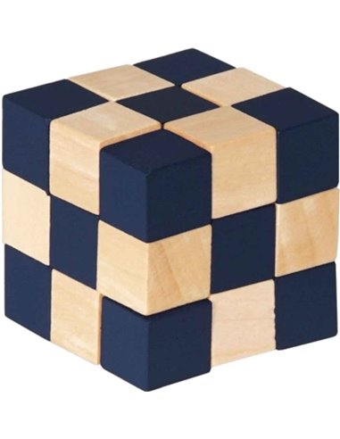 IQ-Test Wooden Cube PuzzlE- Black