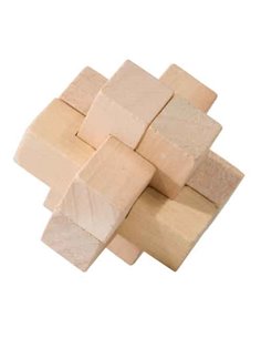 IQ-TesT-3d Mini Eco Wooden PuzzlE-Cross