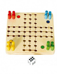 IQ-TesT- Mini Wooden Ludo