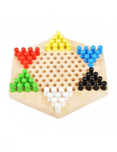 IQ-TesT- Mini Wooden Chinese Checker