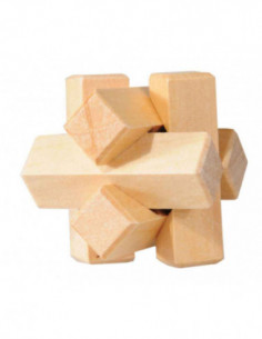 IQ-TesT-3d Mini Eco Wooden PuzzlE-Knot