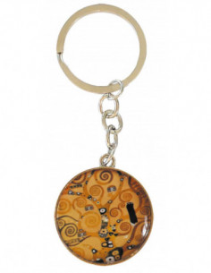 Art Keyring OnE-SideD- KlimT-Tree Of Life