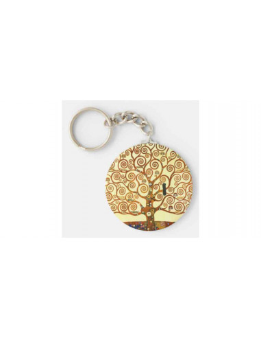 Art Keyring DoublE-SideD- KlimT- The Tree Of Life