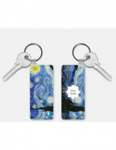 Art Keyring DoublE-SideD- Van GogH- Starry Over The Rhone