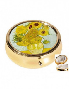 Pill Box 3- Van GogH- Sunflowers