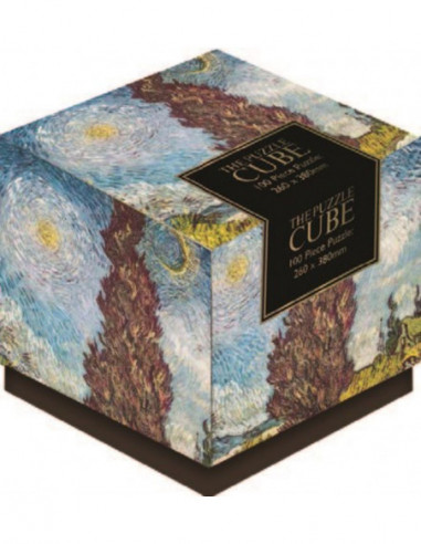 Van Gogh Cyprus Tree - The Puzzle Cube 100 Piece