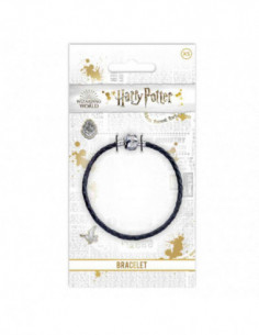 Harry Potter Black Leather Charm Bracelet For Slider Charms 17cm