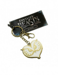 Fantastic Beasts - Owl Face Keychain (antique Brass Plated)