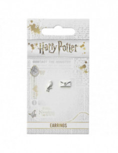 Harry Potter Hedwig & Letter Silver Plated Stud Earrings