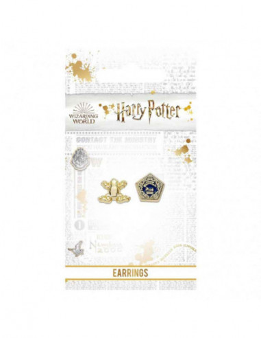 Harry Potter Chocolate Frog Gold Plated Stud Earrings