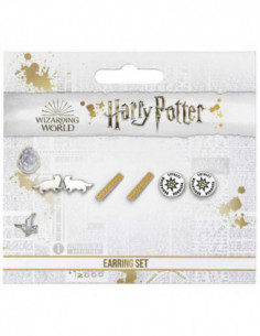 Harry Potter Hufflepuff Set Of 3 Stud Earrings