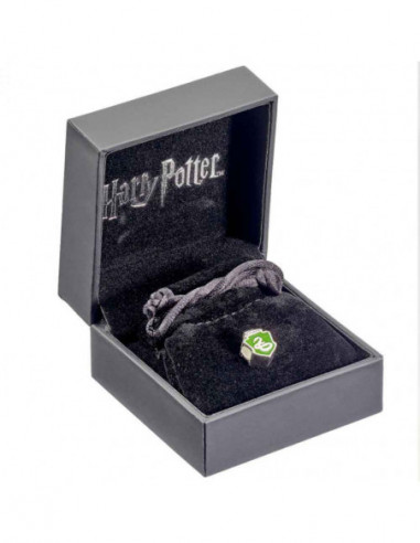 Harry Potter Sterling Silver Slytherin House Shield Spacer Bead