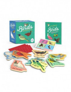 Birds A Wooden Magnet Set