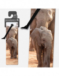 African Elephant 3d Bookmark