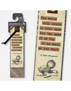 The World Only Exists Academia Bookmark