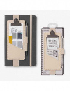 Bookaroo Clipboard For Notebooks - Cream