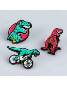 T Rex Pin Badges