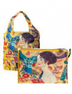 Bag In Bag With Zip Nylon - Klimt Frau Mit Facher