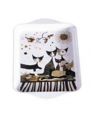 Tin Tray Wachtmeister Cats Sepia Small