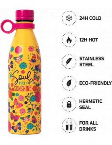 Vacuum Bottle - Hot & Cold 800ml - Butterfly