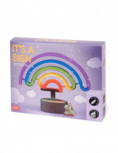 Neon Effect Led Lamp - It's A Sign - Rainbow