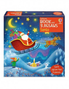 Book And Jigsaws Santa