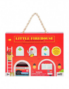 Little Firehouse Wind Up And Go Play Set