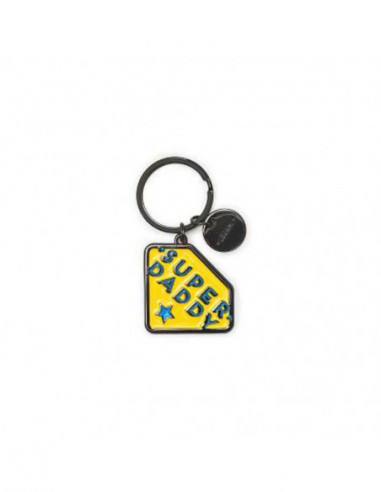 Enamel Key Ring - What A Key Ring - Super Daddy