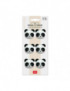 Set Of 6 Bag Clips - Bag Clips - Panda