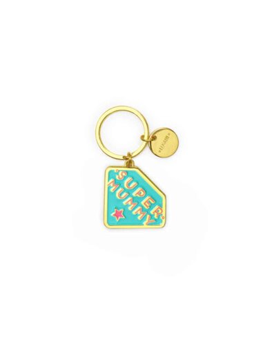 Enamel Key Ring - What A Key Ring - Super Mummy