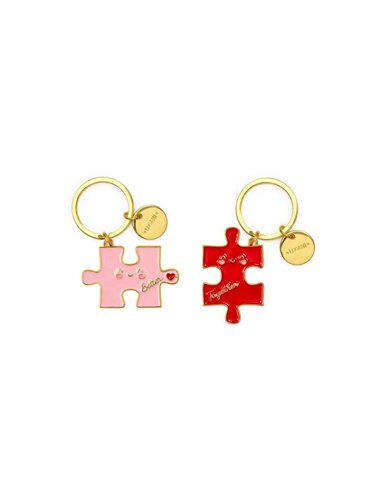 Enamel Key Ring - What A Key Ring - Puzzle