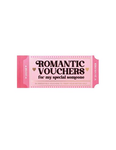 Book Of 24 Vouchers - Gift Vouchers - Heart