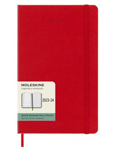 18 Months 2023- 2024 Weekly Notebook Large Red Hard
