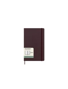 12 Months 2024 Weekly Notebook Large Burgundy Red Hard
