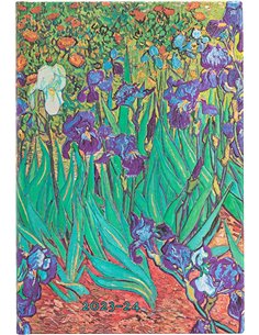 18 Month Planner 2023-2024 Van Gogh's Irises Week At A Time Horizontal Mini