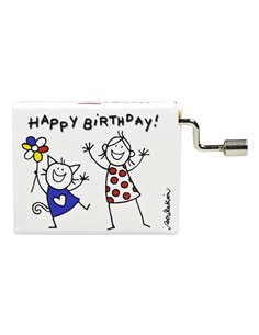 Music BoX- Happy BirthdaY- Girl & Cat