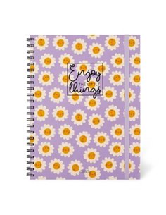 Spiral Notebook Large - Daisy