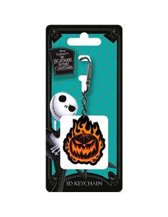 The Nightmare Before Christmas (flaming Pumpkin) 3d Keychain