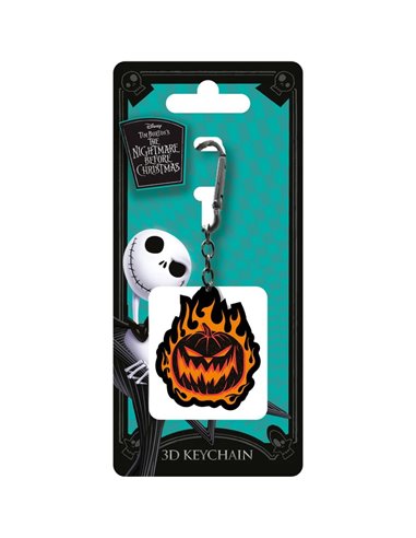 The Nightmare Before Christmas (flaming Pumpkin) 3d Keychain